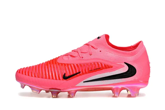 Nike Phantom GT وردي أسود شفاف أرضية صلبة أحذية كرة القدم 9
