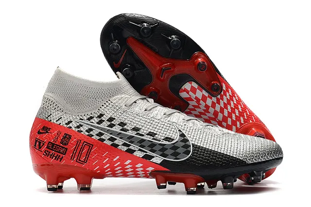 Nike Phantom GT blanc noir coupe haute maille supérieure lacets asymétriques surface ferme chaussures de football 7