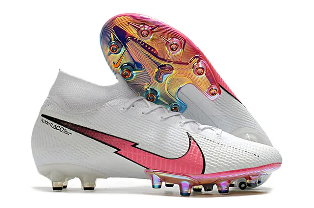 Nike Phantom GT blanc noir coupe haute maille supérieure lacets asymétriques surface ferme chaussures de football 18
