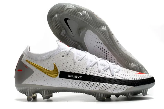 Nike Phantom GT White Firm-Ground Soccer Shoes 7
