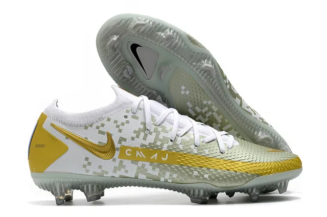 Nike Phantom GT White Firm-Ground Soccer Shoes 8