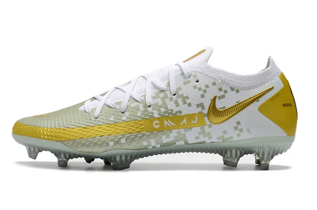 Nike Phantom GT White Firm-Ground Soccer Shoes 19