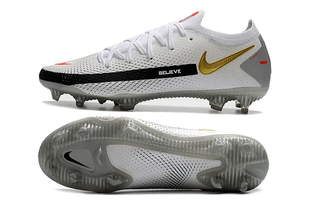 Nike Phantom GT White Firm-Ground Soccer Shoes 22