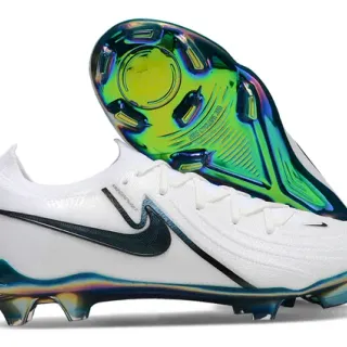 Nike Phantom GT White Iridescent Firm-Ground Soccer Shoes