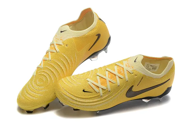 Nike Phantom GT Yellow Black Firm-Ground Soccer Shoes 3
