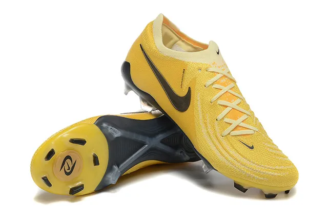 Nike Phantom GT Yellow Black Firm-Ground Soccer Shoes 6