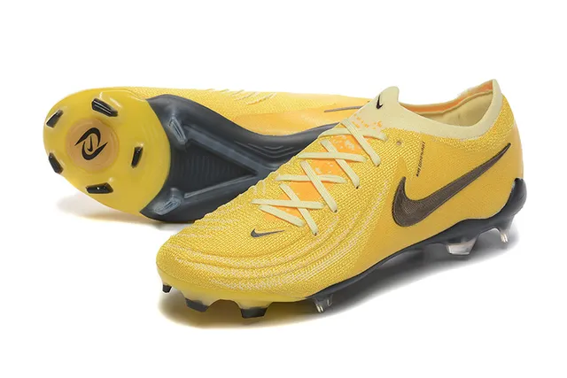 Nike Phantom GT Yellow Black Firm-Ground Soccer Shoes 7