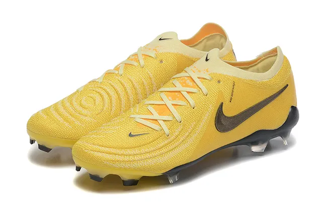Nike Phantom GT Yellow Black Firm-Ground Soccer Shoes 8