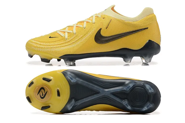 Nike Phantom GT Yellow Black Firm-Ground Soccer Shoes 9