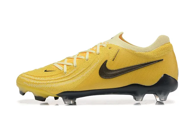Nike Phantom GT Yellow Black Firm-Ground Soccer Shoes 10