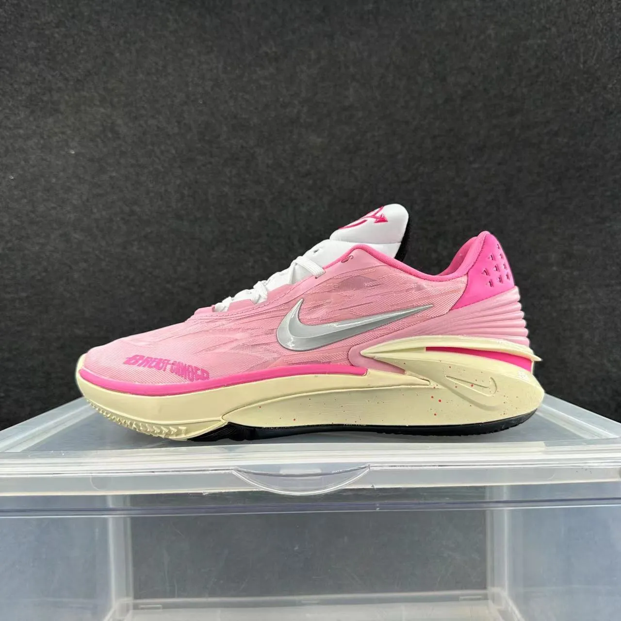 Nike Pink Beige Engineered Mesh Running Shoes 2