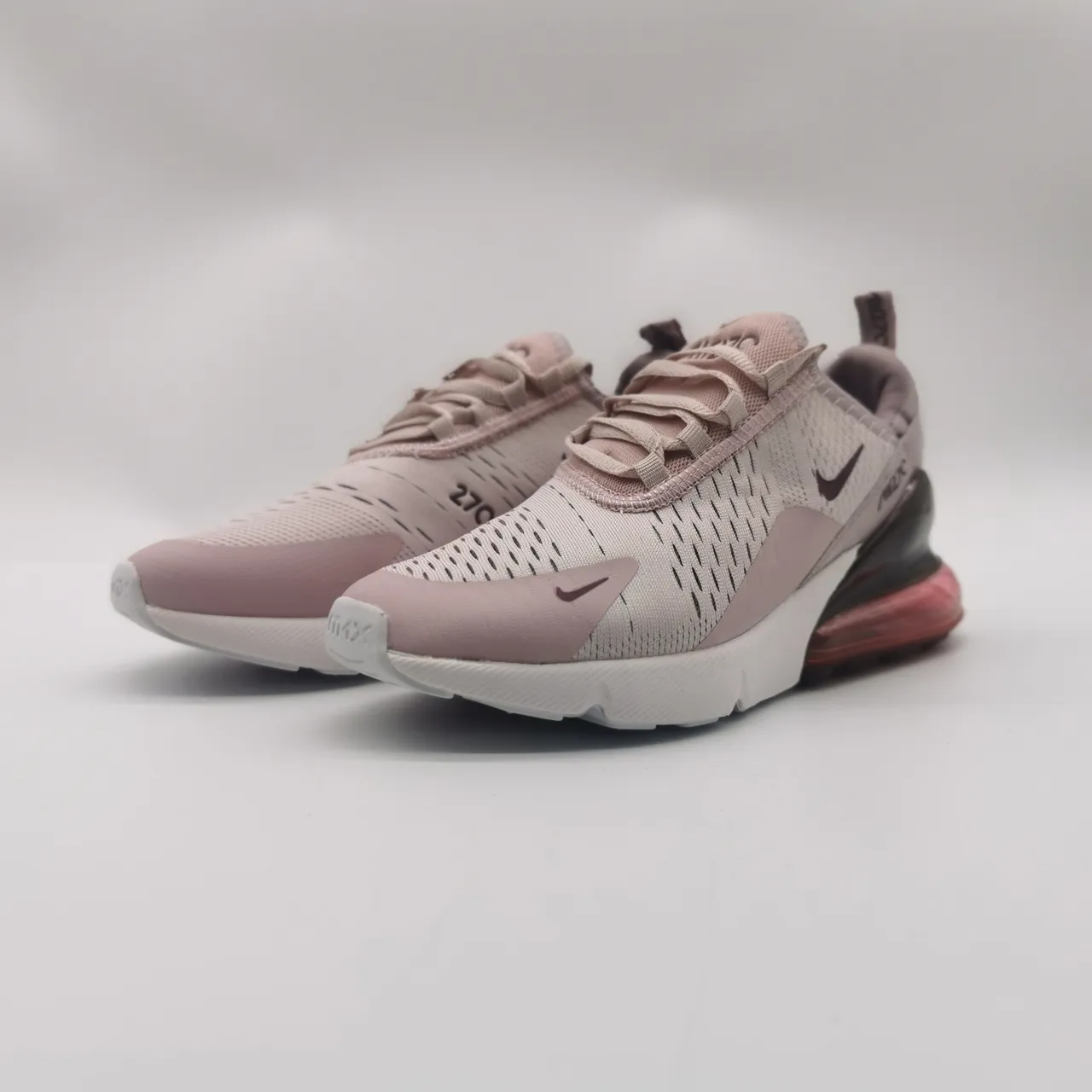 Nike Pink Beige Engineered Mesh Upper Visible Air 270 Unit Lifestyle Sneakers 6