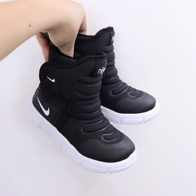 Nike Bottes de neige isolées rose et vert à col rembourré haute 7