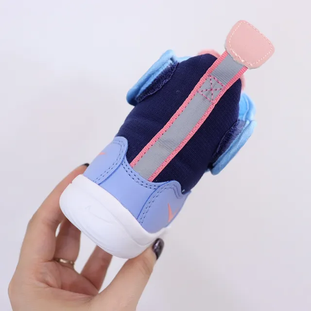 Nike Bottes de neige isolées rose et vert à col rembourré haute 19