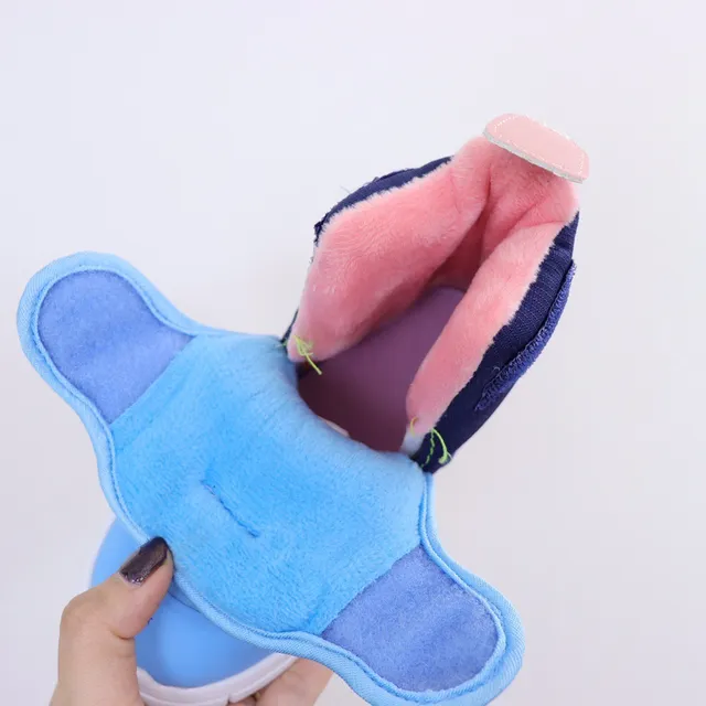Nike Bottes de neige isolées rose et vert à col rembourré haute 22
