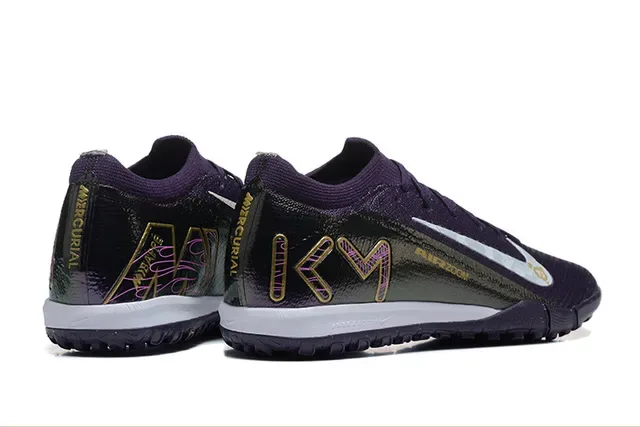 Nike Violet Noir Knit Upper Outsole Turf Chaussures de Football 2