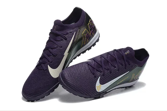 Nike Violet Noir Knit Upper Outsole Turf Chaussures de Football 3