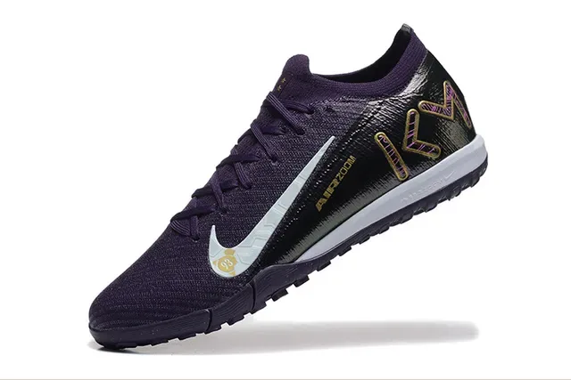 Nike Violet Noir Knit Upper Outsole Turf Chaussures de Football 5