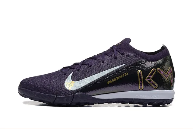 Nike Violet Noir Knit Upper Outsole Turf Chaussures de Football 10