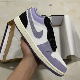 Nike Purple Black Low-Top Mixed-Material Upper Lifestyle Sneakers