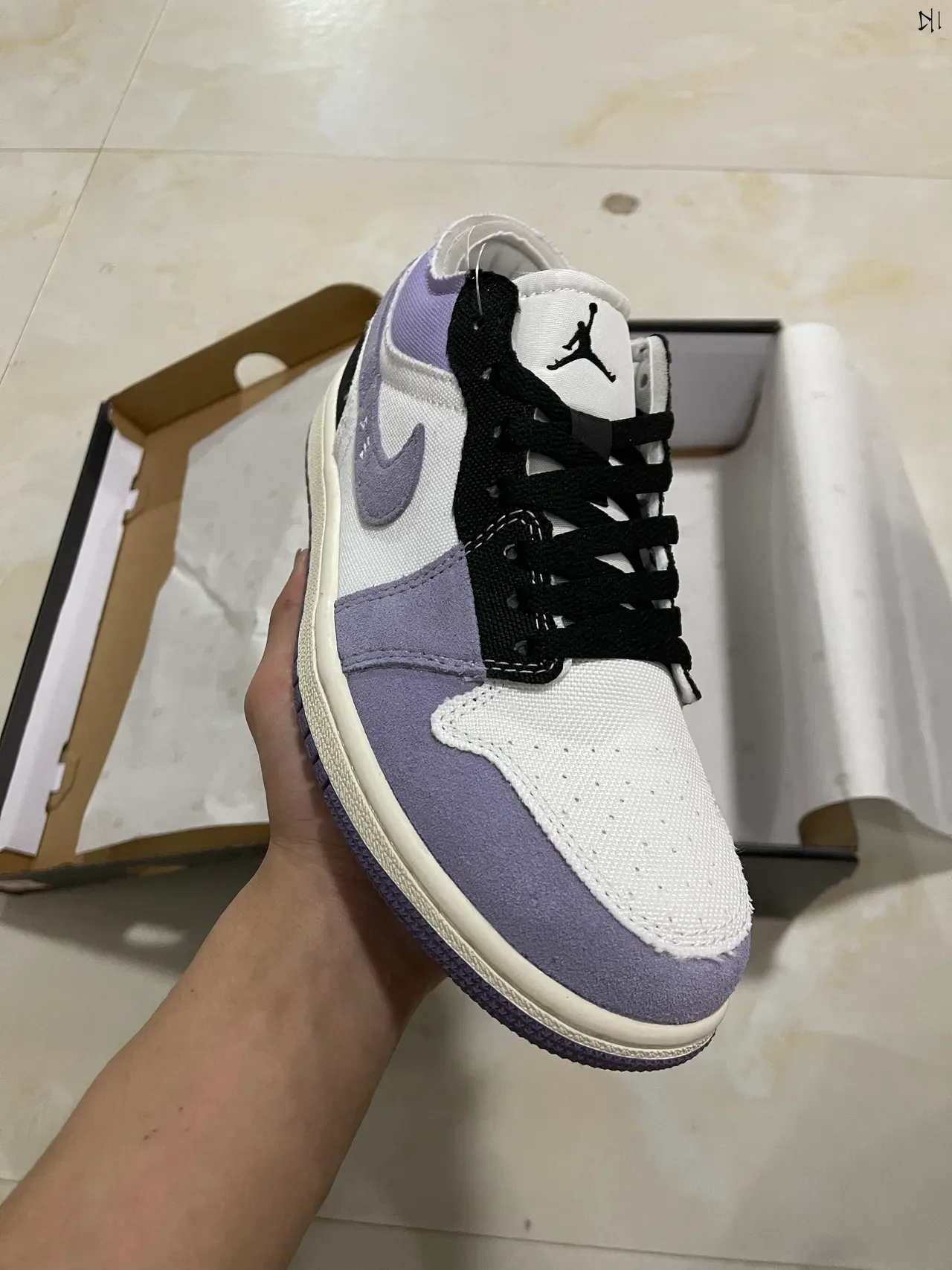 Nike Violet Noir Low-Top Matériau Mixte Partie Supérieure Chaussures Lifestyle 2