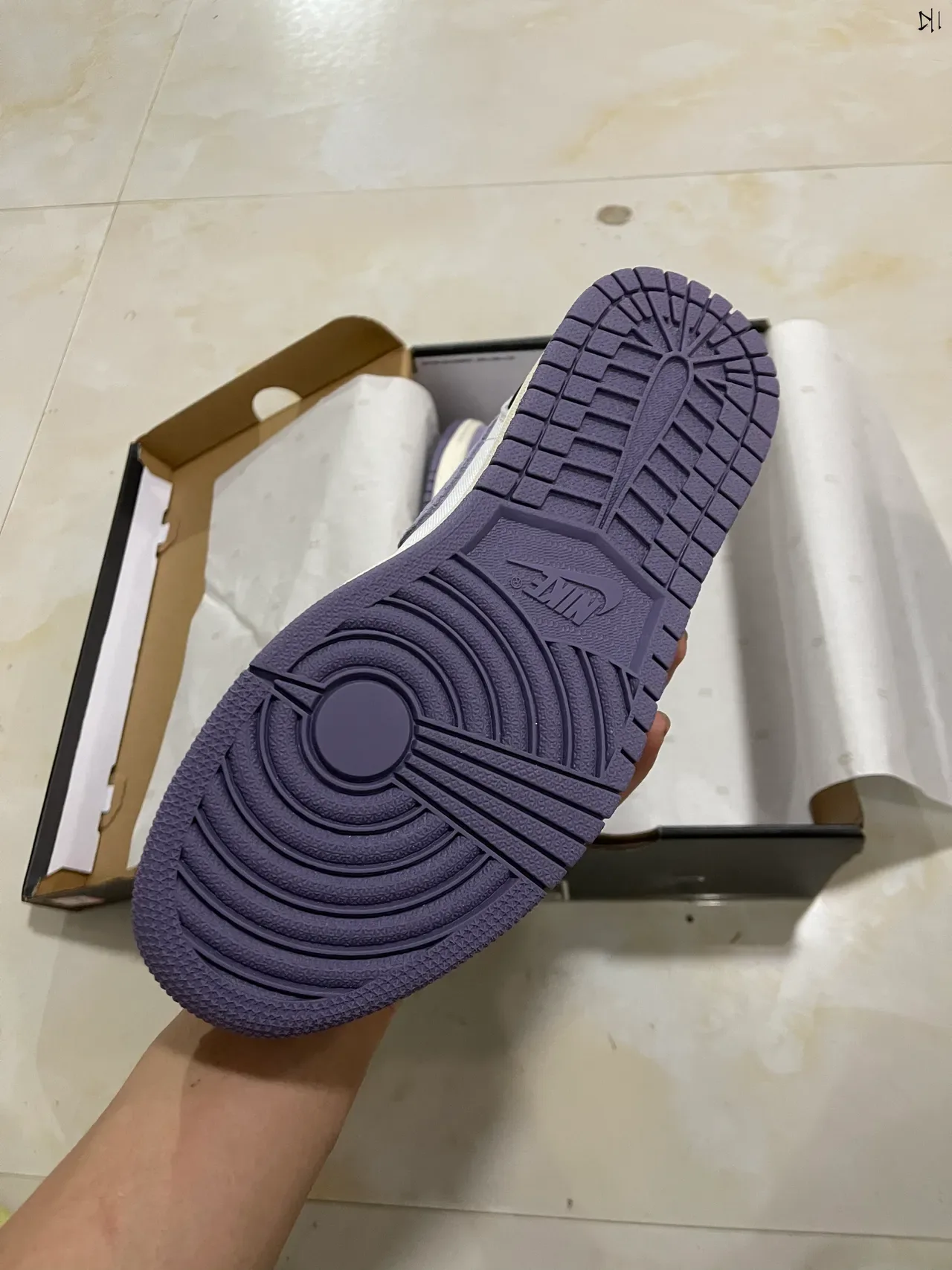 Nike Violet Noir Low-Top Matériau Mixte Partie Supérieure Chaussures Lifestyle 5