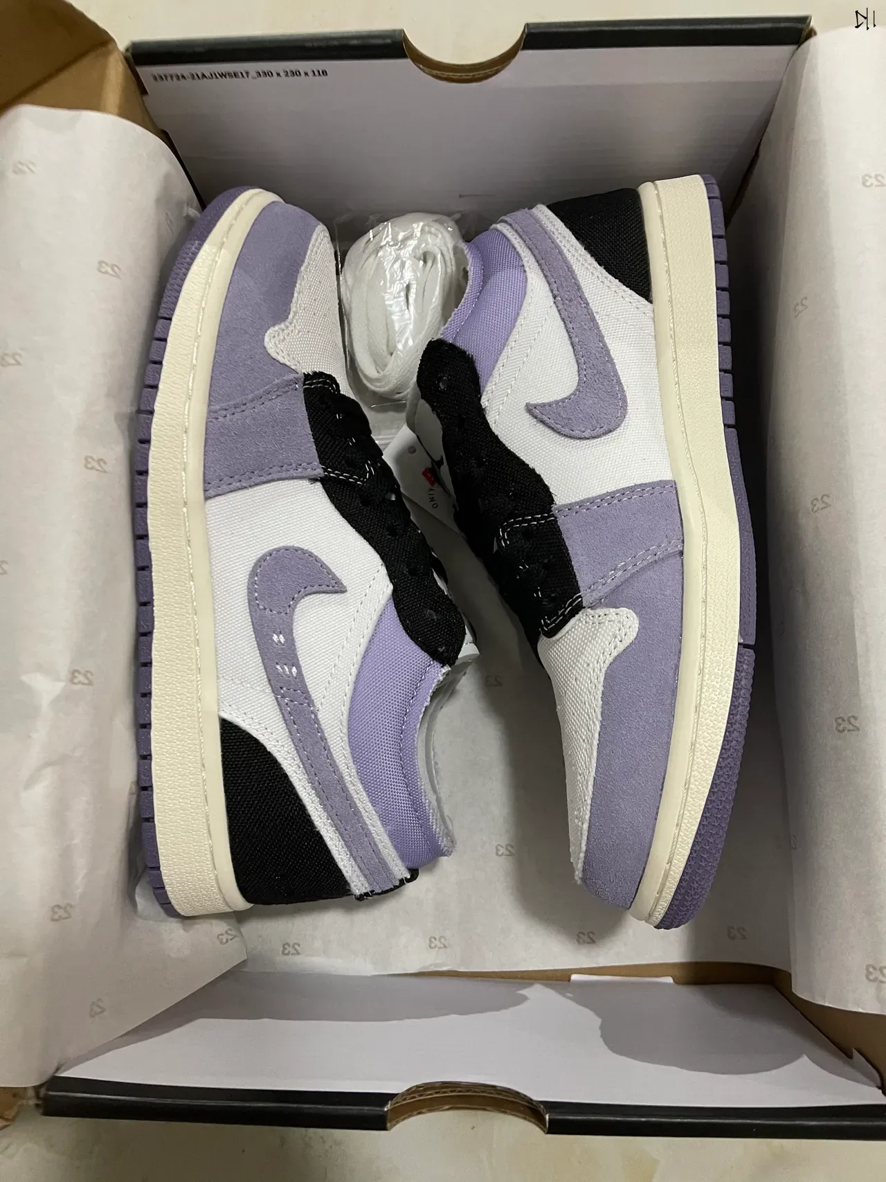 Nike Violet Noir Low-Top Matériau Mixte Partie Supérieure Chaussures Lifestyle 7