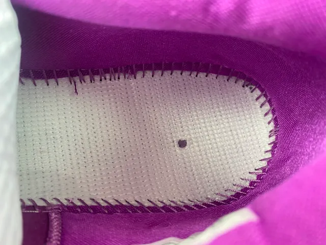 Nike Violet Blanc Tige Tricot Silhouette Basse Chaussures de Basketball 8