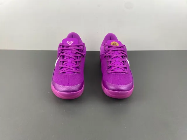Nike Violet Blanc Tige Tricot Silhouette Basse Chaussures de Basketball 12
