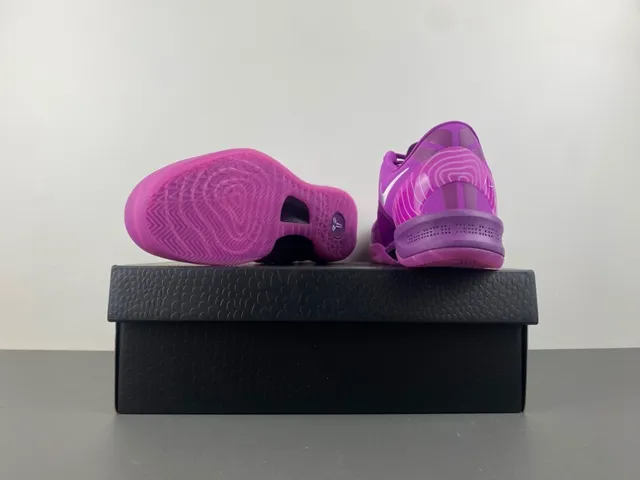 Nike Violet Blanc Tige Tricot Silhouette Basse Chaussures de Basketball 17