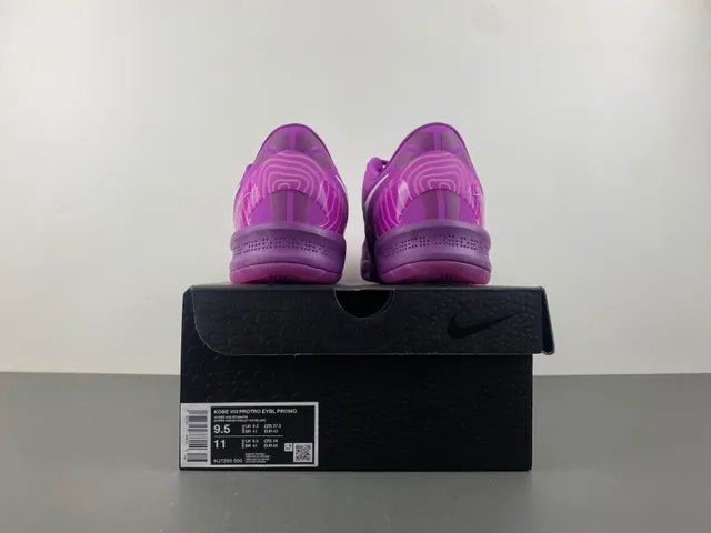 Nike Violet Blanc Tige Tricot Silhouette Basse Chaussures de Basketball 18