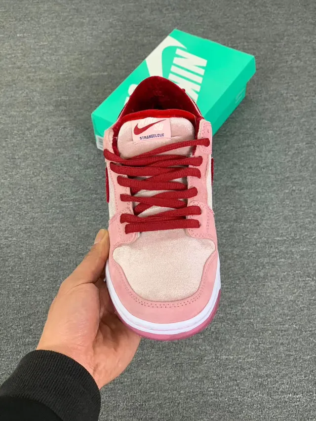 Nike SB Dunk Low Cœur Rose Rouge Chaussures de Skateboard 6