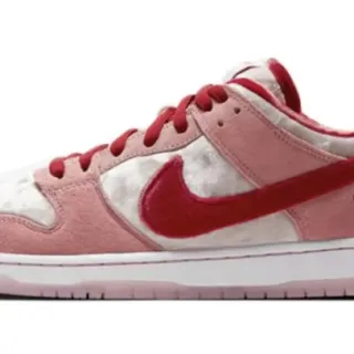 Nike SB Dunk Low Pink and Red Skateboard Shoes