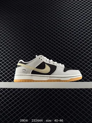 Nike SB Dunk Low Pro Gray Suede Black Skateboard Shoes 2
