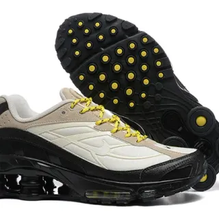 Nike Shox TL Beige White Black Yellow Lifestyle Sneakers