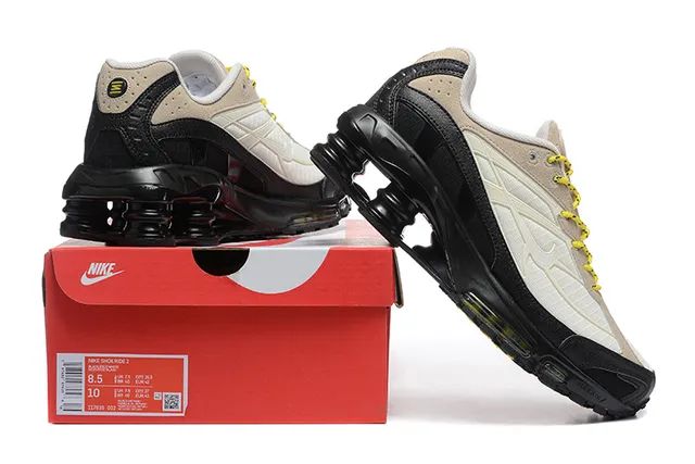 Nike Shox TL Beige White Black Yellow Lifestyle Sneakers 2
