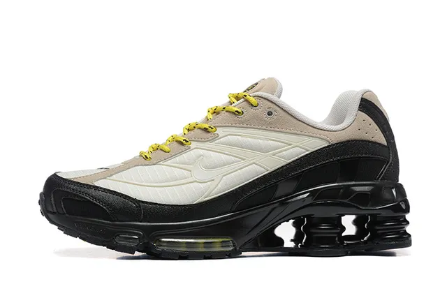 Nike Shox TL Beige White Black Yellow Lifestyle Sneakers 6