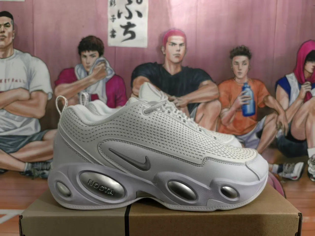 Nike Shox White Silver Perforated Mesh Chunky Sneakers 2