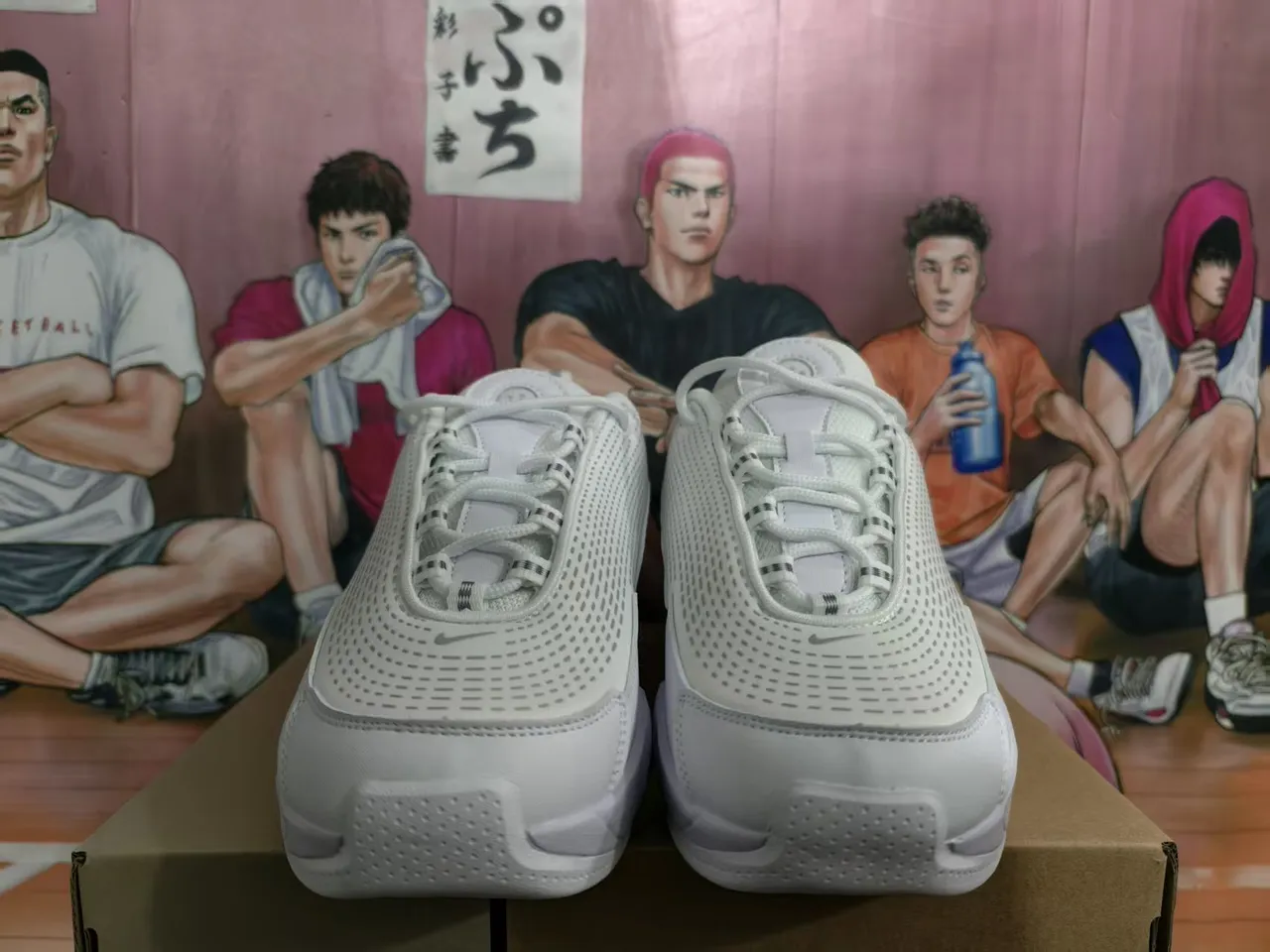 Nike Shox White Silver Perforated Mesh Chunky Sneakers 5
