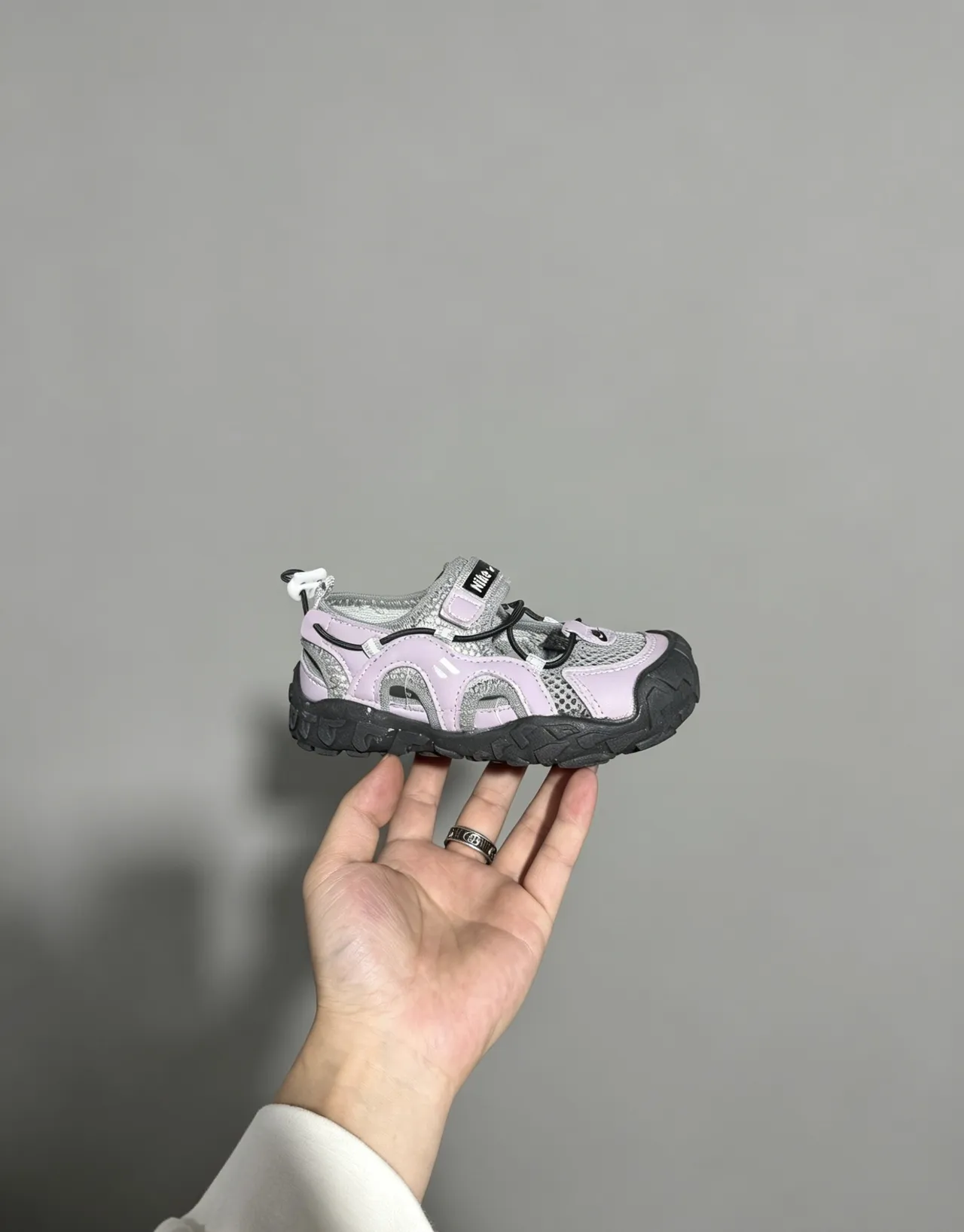 Nike Sandales Argent Bleu Ouvertes à l'Avant-Pied avec Overlay Malla et Synthétique Casual 7