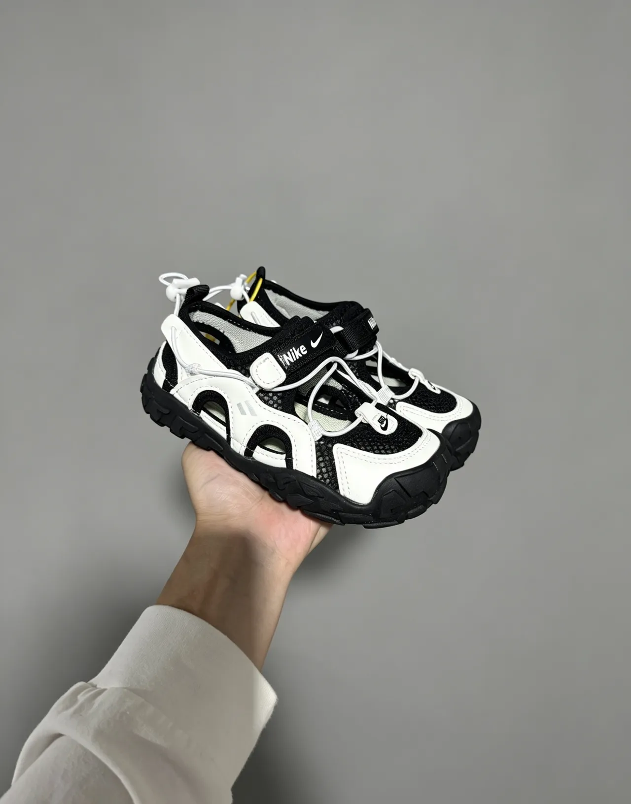 Nike Sandales Argent Bleu Ouvertes à l'Avant-Pied avec Overlay Malla et Synthétique Casual 13