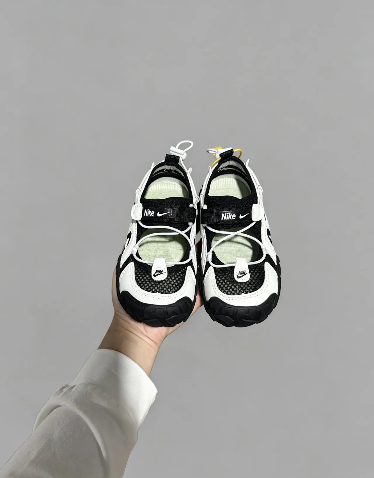 Nike Sandales Argent Bleu Ouvertes à l'Avant-Pied avec Overlay Malla et Synthétique Casual 14