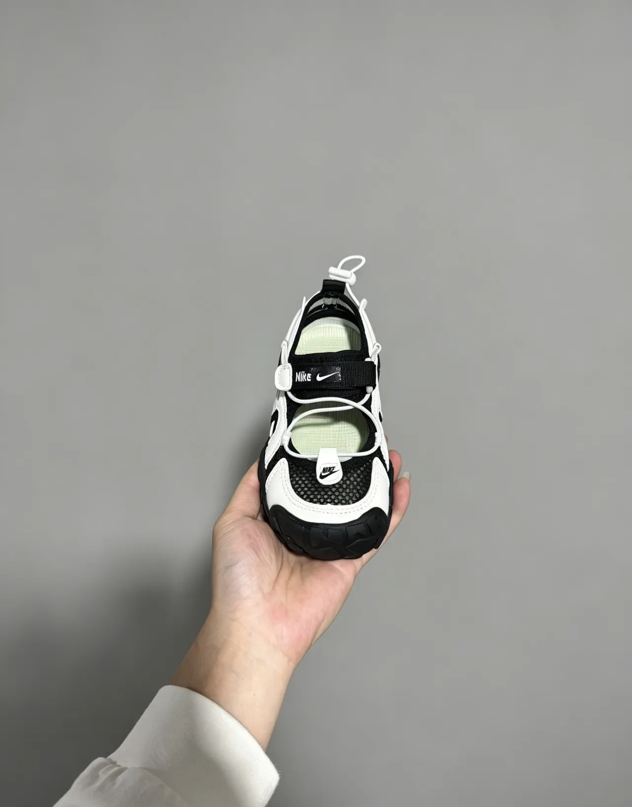 Nike Sandales Argent Bleu Ouvertes à l'Avant-Pied avec Overlay Malla et Synthétique Casual 18