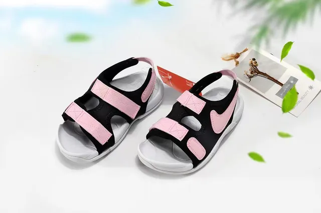 Nike Sunray Adjust Pink Orange Adjustable Strap Molded Sole Casual Sandals 14