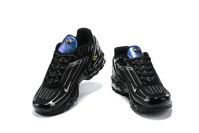 Nike Tuned Air Black Purple Layered Synthetic Cage Overlays Translucent Visible Unit Lifestyle Sneakers 5