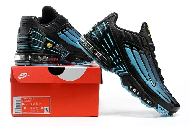 Nike Tuned Air Black Purple Layered Synthetic Cage Overlays Translucent Visible Unit Lifestyle Sneakers 19