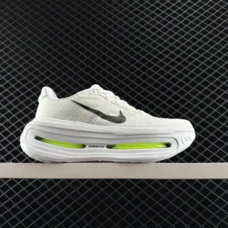 Nike VOMERO PREMIUM Blanco Verde Tejido Malla Superior Largo Visible Air Zoom Units Zapatillas running