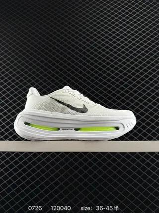 Nike VOMERO PREMIUM Blanc Vert Tissu Maille Haut Plein Longueur Visible Air Zoom Units Chaussures de course 2