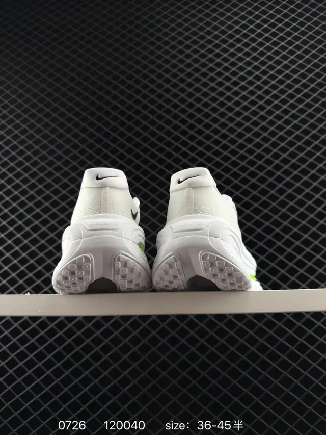 Nike VOMERO PREMIUM Blanc Vert Tissu Maille Haut Plein Longueur Visible Air Zoom Units Chaussures de course 4