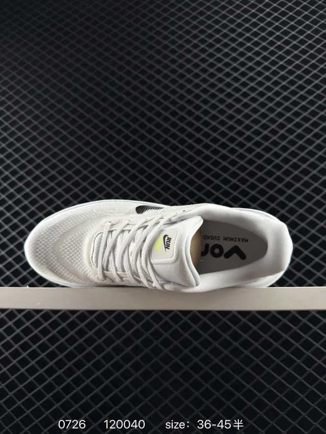 Nike VOMERO PREMIUM Blanc Vert Tissu Maille Haut Plein Longueur Visible Air Zoom Units Chaussures de course 5